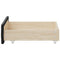 vidaXL Bed Drawers 2 pcs Black Engineered Wood and Fabric