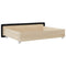 vidaXL Bed Drawers 2 pcs Black Engineered Wood and Fabric