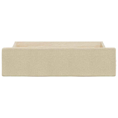 vidaXL Bed Drawers 2 pcs Cream Engineered Wood and Fabric