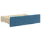 vidaXL Bed Drawers 2 pcs Blue Engineered Wood and Velvet