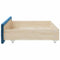 vidaXL Bed Drawers 2 pcs Blue Engineered Wood and Velvet