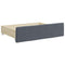 vidaXL Bed Drawers 2 pcs Dark Grey Engineered Wood and Velvet