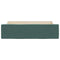 vidaXL Bed Drawers 2 pcs Dark Green Engineered Wood and Velvet