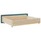 vidaXL Bed Drawers 2 pcs Dark Green Engineered Wood and Velvet