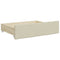 vidaXL Bed Drawers 2 pcs Cream Engineered Wood and Faux Leather