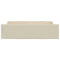 vidaXL Bed Drawers 2 pcs Cream Engineered Wood and Faux Leather