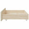 vidaXL Bed Drawers 2 pcs Cream Engineered Wood and Faux Leather