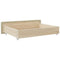 vidaXL Bed Drawers 2 pcs Cream Engineered Wood and Faux Leather