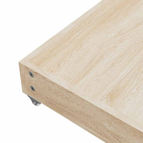 vidaXL Bed Drawers 2 pcs Cream Engineered Wood and Faux Leather