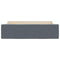 vidaXL Bed Storage Drawers 2 pcs Dark Grey Engineered Wood and Velvet