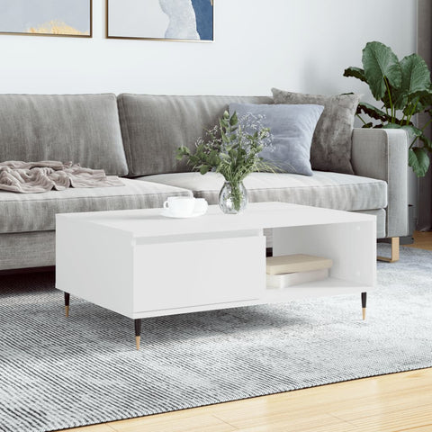 vidaXL Coffee Table White 90x60x35 cm Engineered Wood