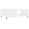 vidaXL Coffee Table High Gloss White 90x60x35 cm Engineered Wood