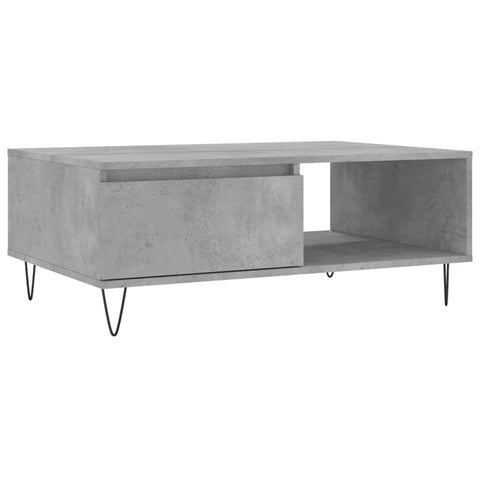 vidaXL Coffee Table Concrete Grey 90x60x35 cm Engineered Wood