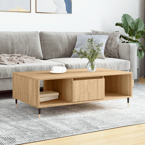 vidaXL Coffee Table Sonoma Oak 104x60x35 cm Engineered Wood