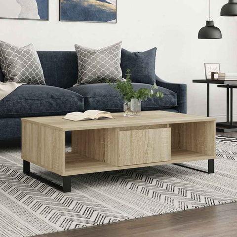 vidaXL Coffee Table Sonoma Oak 104x60x35 cm Engineered Wood