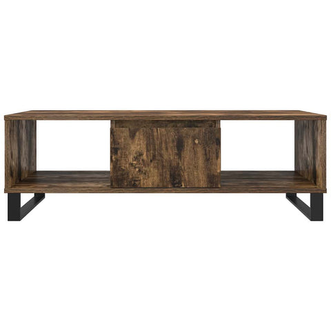 vidaXL Coffee Table Smoked Oak 104x60x35 cm Engineered Wood
