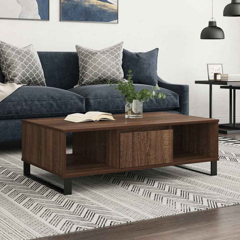 vidaXL Coffee Table Brown Oak 104x60x35 cm Engineered Wood