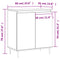 vidaXL Sideboard Sonoma Oak 60x35x70 cm Engineered Wood