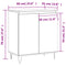 vidaXL Sideboard Sonoma Oak 60x35x70 cm Engineered Wood