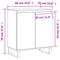 vidaXL Sideboard Sonoma Oak 60x35x70 cm Engineered Wood