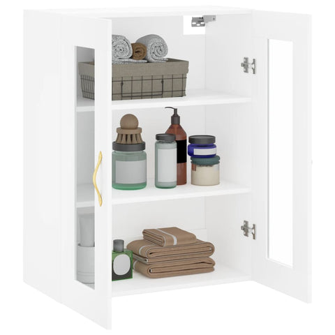 vidaXL Wall Mounted Cabinet White 69.5x34x90 cm