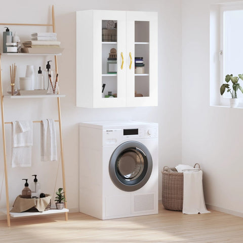 vidaXL Wall Mounted Cabinet White 69.5x34x90 cm