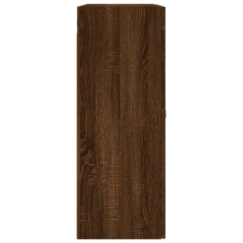 vidaXL Wall Mounted Cabinet Brown Oak 69.5x34x90 cm