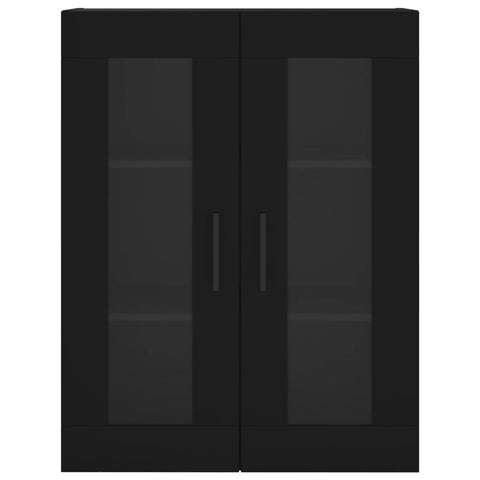 vidaXL Wall Mounted Cabinet Black 69.5x34x90 cm