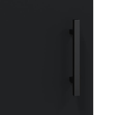 vidaXL Wall Mounted Cabinet Black 69.5x34x90 cm