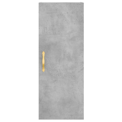 vidaXL Wall Mounted Cabinet Concrete Grey 34.5x34x90 cm