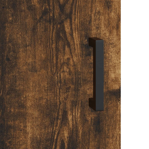 vidaXL Wall Mounted Cabinet Smoked Oak 34.5x34x90 cm