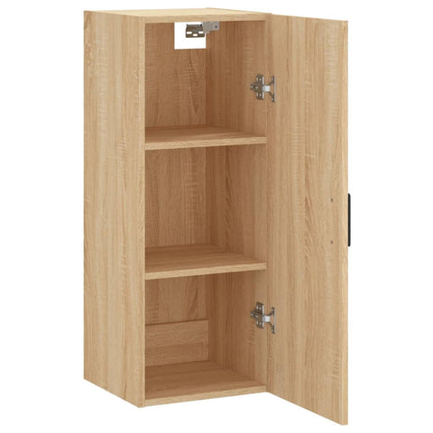 vidaXL Wall Mounted Cabinet Sonoma Oak 34.5x34x90 cm