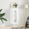 vidaXL Wall Mounted Cabinet White 34.5x34x90 cm