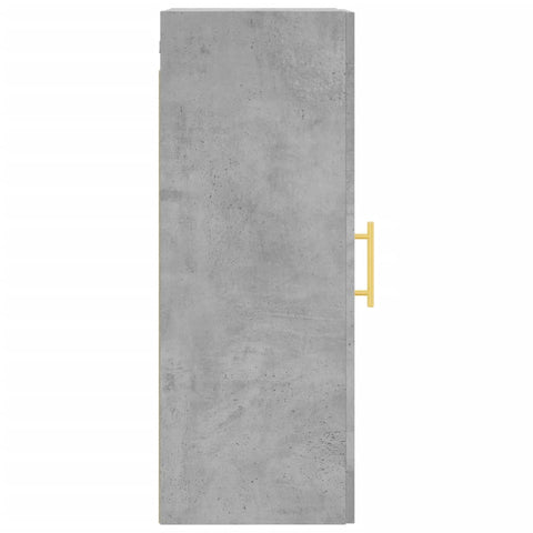 vidaXL Wall Mounted Cabinet Concrete Grey 34.5x34x90 cm