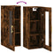 vidaXL Wall Mounted Cabinet Smoked Oak 34.5x34x90 cm