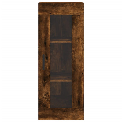 vidaXL Wall Mounted Cabinet Smoked Oak 34.5x34x90 cm
