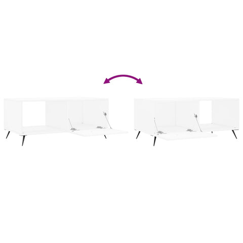 vidaXL Coffee Table White 90x50x40 cm Engineered Wood