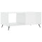 vidaXL Coffee Table High Gloss White 90x50x40 cm Engineered Wood