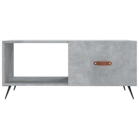 vidaXL Coffee Table Concrete Grey 90x50x40 cm Engineered Wood