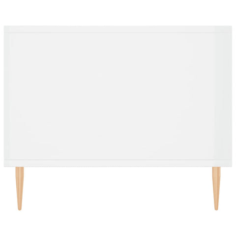 vidaXL Coffee Table High Gloss White 90x50x40 cm Engineered Wood