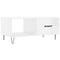 vidaXL Coffee Table High Gloss White 90x50x40 cm Engineered Wood