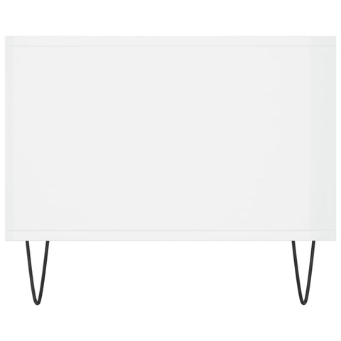 vidaXL Coffee Table High Gloss White 90x50x40 cm Engineered Wood
