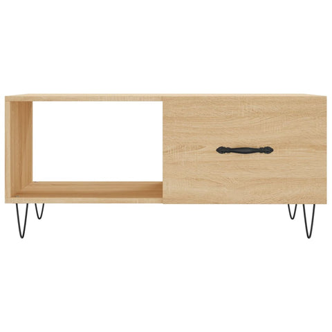 vidaXL Coffee Table Sonoma Oak 90x50x40 cm Engineered Wood