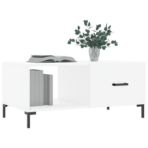 vidaXL Coffee Table White 90x50x40 cm Engineered Wood
