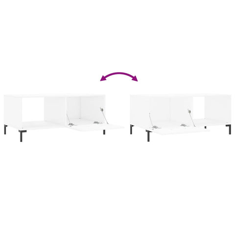 vidaXL Coffee Table White 90x50x40 cm Engineered Wood