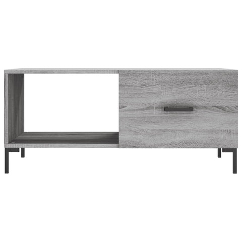 vidaXL Coffee Table Grey Sonoma 90x50x40 cm Engineered Wood