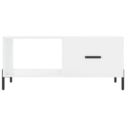 vidaXL Coffee Table High Gloss White 90x50x40 cm Engineered Wood