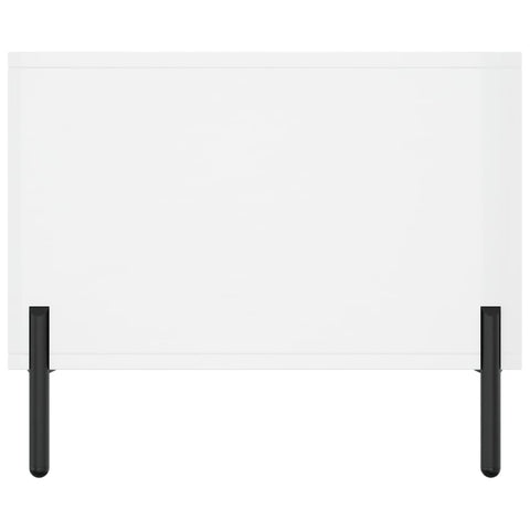 vidaXL Coffee Table High Gloss White 90x50x40 cm Engineered Wood