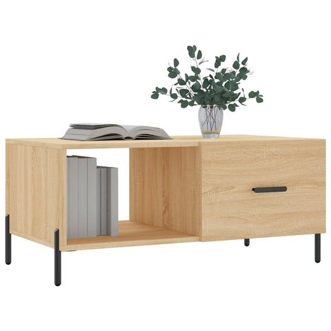 vidaXL Coffee Table Sonoma Oak 90x50x40 cm Engineered Wood
