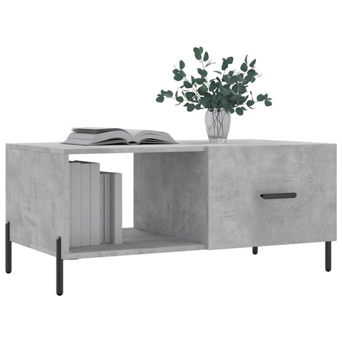 vidaXL Coffee Table Concrete Grey 90x50x40 cm Engineered Wood